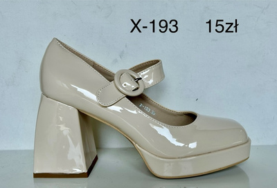 Czółenka damskie X-193.BEIGE (36/41 12par)