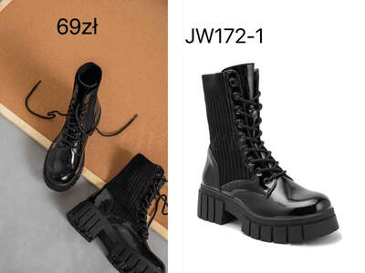 Botki damskie 7AJW172.BLACK (36/41,12par)