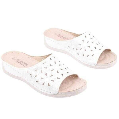 Klapki damskie DE985-7.SILVER (36/41,12par)
