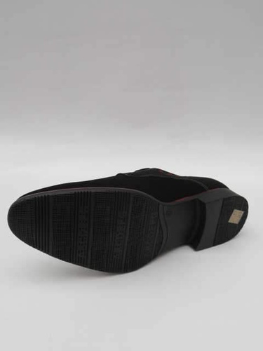 Półbuty męskie nadwymiary 11AES516-2.BLACK/RED (47/49,6par)