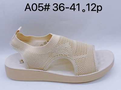 Sandały damskie A05.BEIGE (36/41,12par)