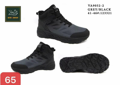 Trzewiki męskie  9AVA9052-2.GREY/BLACK  (41/46,12par)