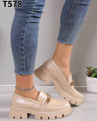 Półbuty damskie 7AT758.BEIGE (36/41,12par)