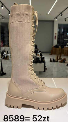 Kozaki damskie 7A8589.BEIGE (36/41,12par)