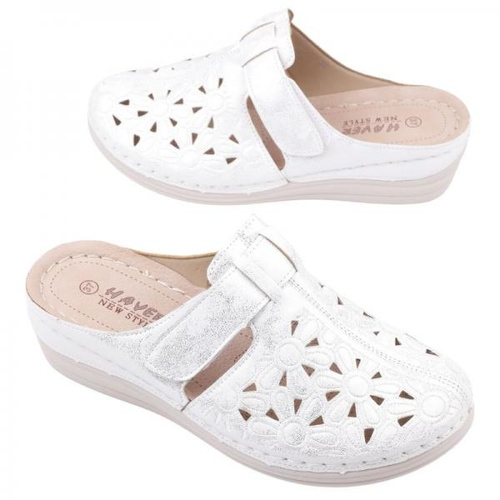 Klapki damskie DE991-7.SILVER (36/41,12par)