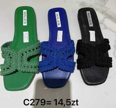 Klapki damskie 7AC279.KOLORDOWYBORU (36/41,12par)