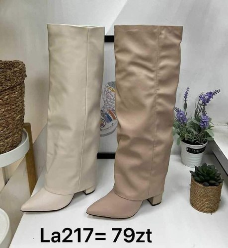 Kozaki damskie LA217.BEIGE (36/41,12par)