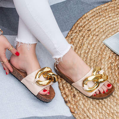 Klapki damskie 7ANN-162.BEIGE (36/41,12par)