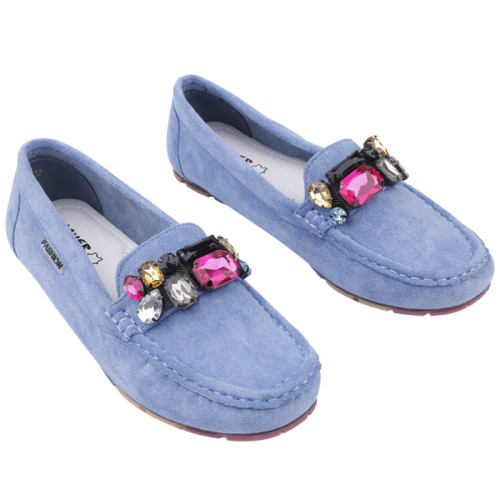 Mokasyny damskie MH26-10.BLUE (36/41,12par)