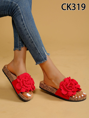 Klapki damskie CK319.RED (36/41,12par)