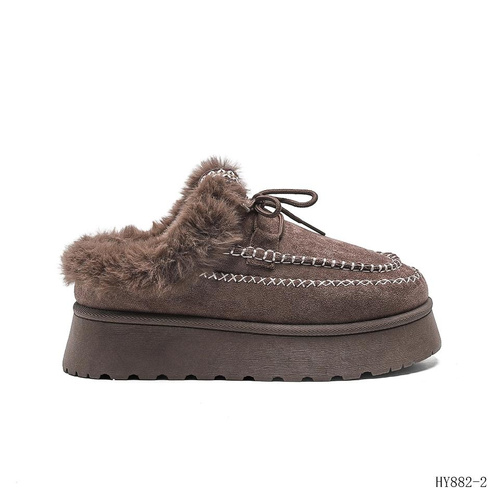 Botki damskie 7AHY882-2.BROWN ocieplane (36/41,12par)