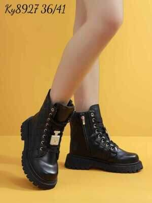 Botki damskie 7A8927.BLACK Ocieplany (36/41,12par)