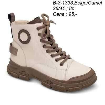 Botki damskie 7AB-3-1333.CAMEL/BEIGE (36/41,8par)