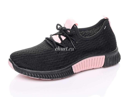 Buty sportowe damskie 7AQH509-11.BLACK/PINK (36/41,12par)