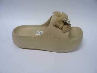 Klapki damskie 7A2422-5.KHAKI (36/41,12par)