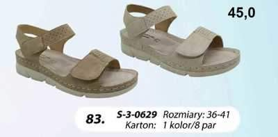 Sandały damskie 7A0629.KOLORDOWYBORU (36/41,8par)