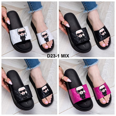 Klapki damskie D23-1.MIX (36/41,24par)