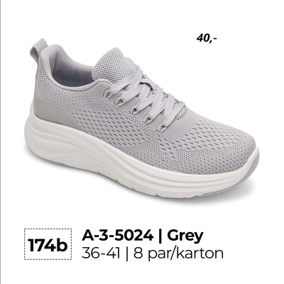 Buty sportowe damskie 3-5024.GREY (36/41,8par)