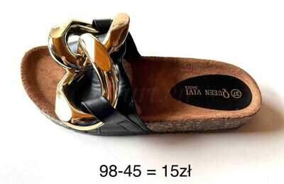 Klapki damskie 7A98-45.BLACK (36/41,12par)