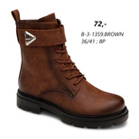 Botki damskie B-3-204.BROWN (36/41,8par)