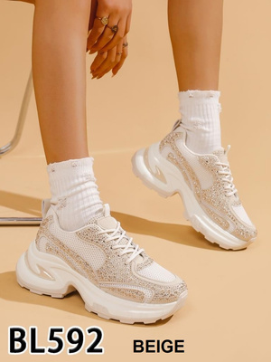 Buty sportowe damskie 7ABL592.BEIGE (36/41,12par)