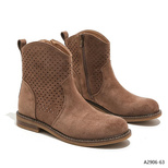 Botki damskie A2906-63.KHAKI (36/41,12par)