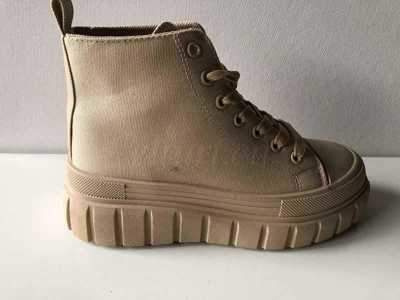 Trampki damskie 7A88-50.KHAKI (36/41,12par)