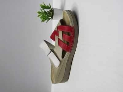 Klapki damskie 7A92084-84.WHITE/BEIGE (36/42,12par)