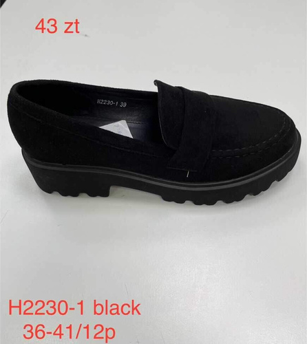 Półbuty damskie 7AH2230-1.BLACK (36/41,12par)