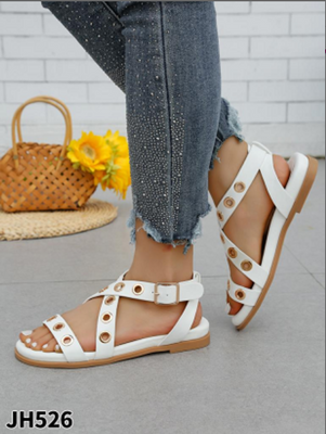 Sandały damskie  7AJH526.WHITE  (36/41,12par)