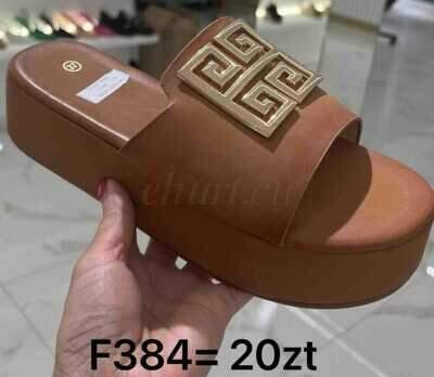 Klapki damskie 7AF384.BROWN (36/41,12par)