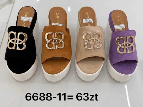 Klapki damskie 7A6688-11.PURPLE (36/41,12par)