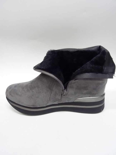 Botki damskie ocieplane   7A20207-2.GREY   (36/41,12par)