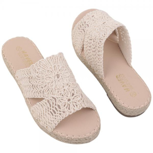 Klapki damskie F213-2.BEIGE (36/41,12par)