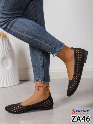 Balerinki damskie ZA46.BLACK (36/41,12par)