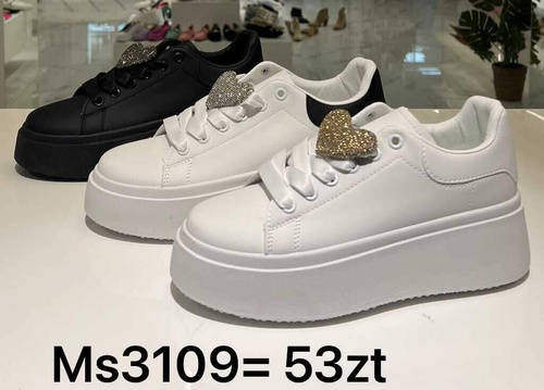 Buty sportowe damskie 7AMS3109.WHITE/GOLD (36/41,12par)