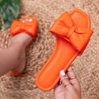 Klapki damskie 7AM1802.ORANGE (36/41,12par)