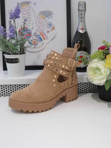 Botki damskie 7A8355.KHAKI (36/41,12par)