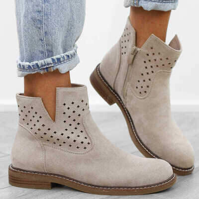 Botki damskie A2905-8.BEIGE (36/41,12par)