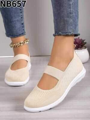 Trampki damskie 7ANB657.BEIGE (36/41,12par)