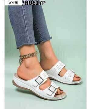 Klapki damskie  7AHU517P.WHITE (36/41,12par)