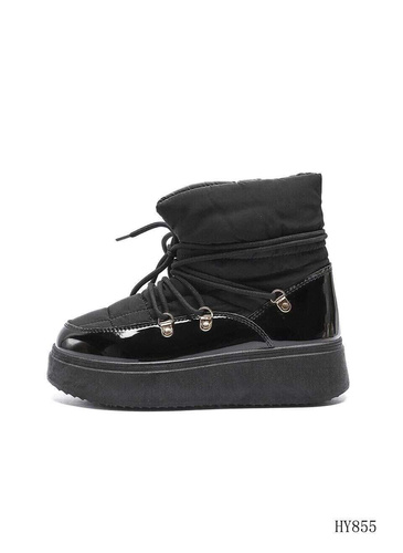 Botki damskie ocieplane HY855.BLACK (36/41,12par)