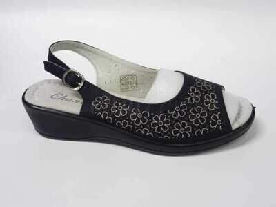 Sandały damskie 7AB222-1.BLACK (37/42,12par)