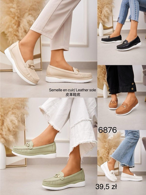 Balerinki damskie 6876.KOLORDOWYBORU (36/41,12par)