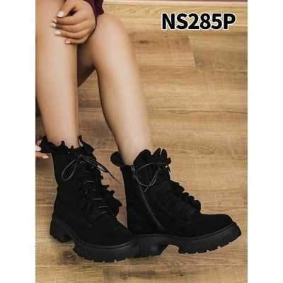 Botki damskie ocieplane NS285.BLACK (36/41,12par)