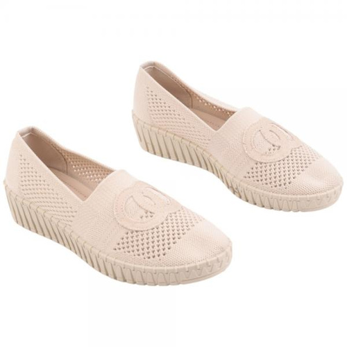 Balerinki damskie F44-10.BEIGE (36/41,12par)