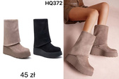 Kozaki damskie HQ372.KOLORDOWYBORU (36/41,12par)