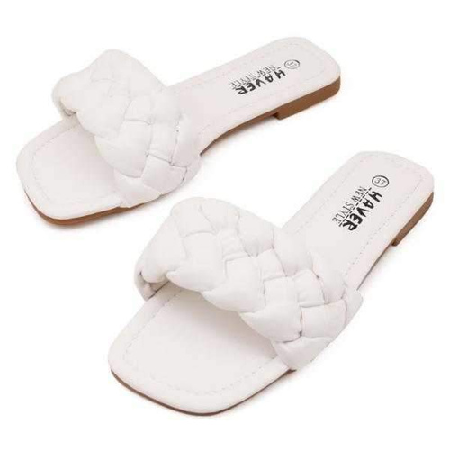 Klapki damskie DH20-3.WHITE (36/41,12par)