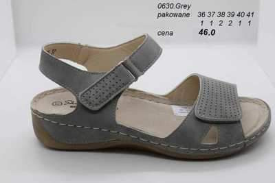 Sandały damskie 7A0630.GREY (36/41,8par)