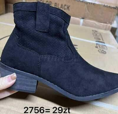 Botki damskie 7A2756.BLACK (36/41,12par)
